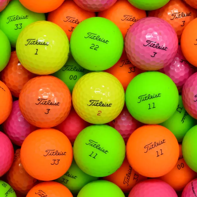 Coloured Lake Golf Balls - Optic Pearl/ A Grade Titleist Volvik Callaway Srixon