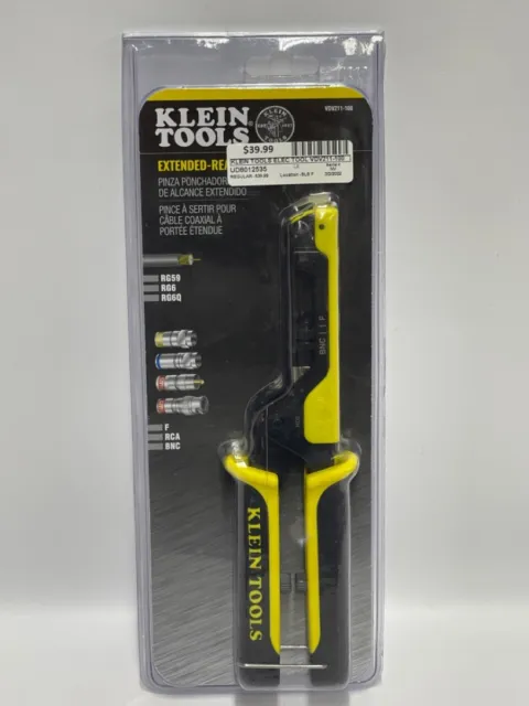 Klein Tools Vdv211-100 Extended Reach Coax Crimper (Ud8012535)