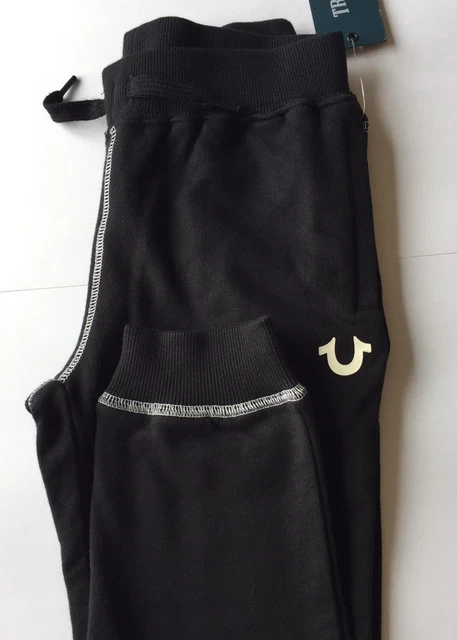New True Religion Kids Sweat Pant Jogger Black Size 6