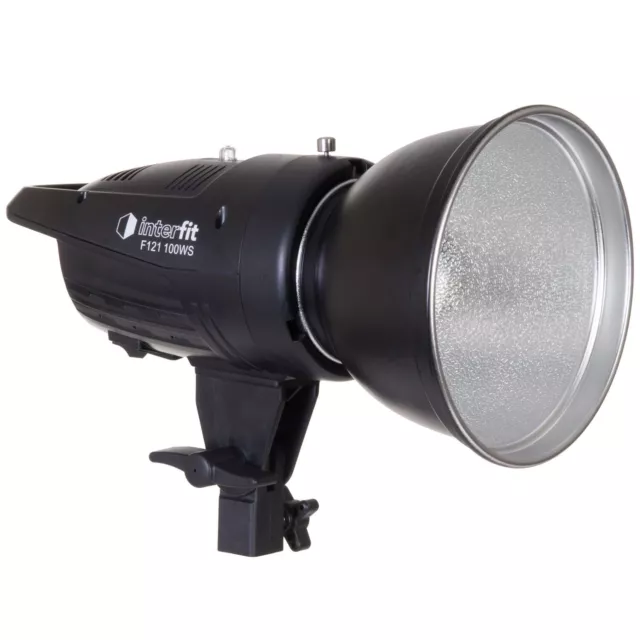 Branded Interfit 100watt studio lighting flash head with reflector