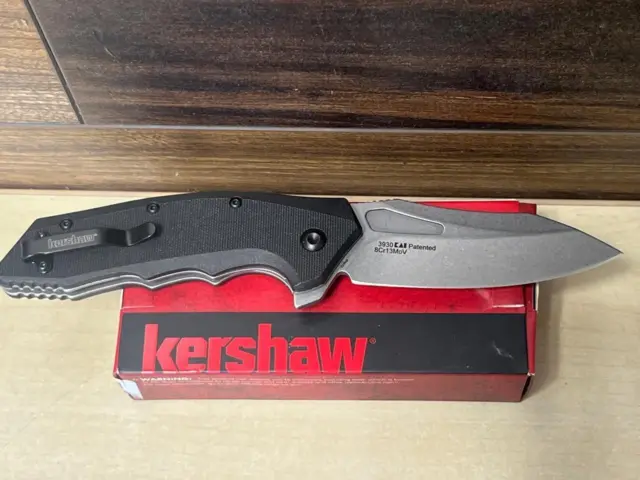 Kershaw Flitch Linerlock Folding Knife 3.25" 8Cr13MoV Steel Blade G10 Handle