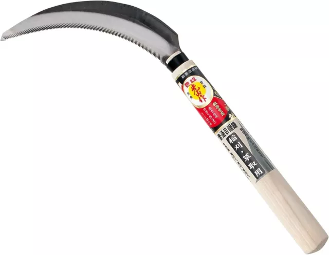 Japanese SK-5 Steel Grass Sickle Wooden Handle HOUNEN KAMA HT-0802 Japan