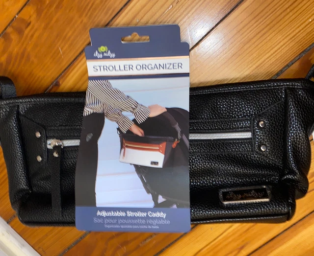 Itzy Ritzy Stroller Organizer Caddy in Black/Silver