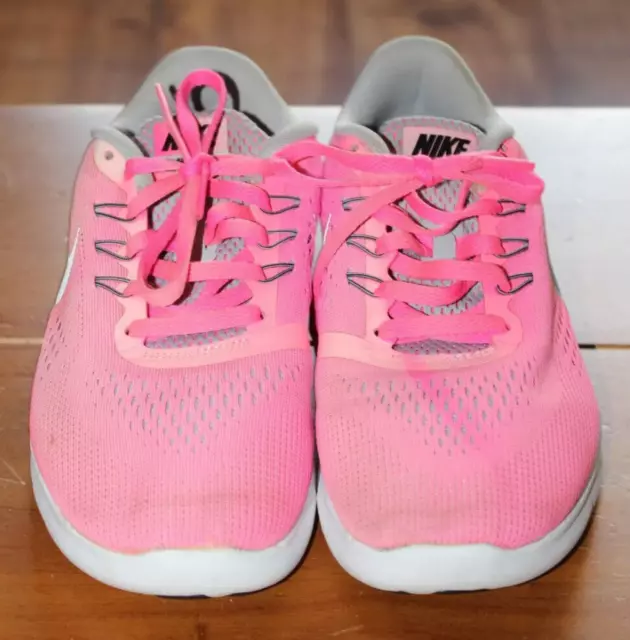 Nike Free Rn Uk 4 Eur 36.5 Ladies Pink Trainers