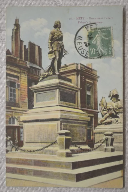 CPA " METZ - Monument Fabert