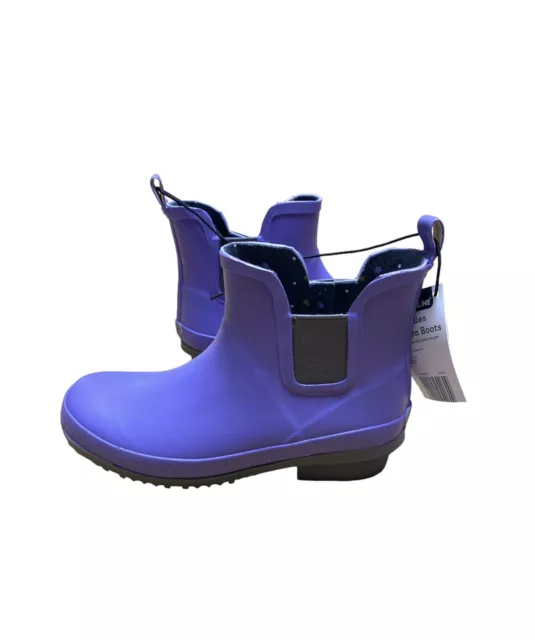 GARDENLINE GRAPE WATERPROOF Pull On Rubber Boots Women s Size 6