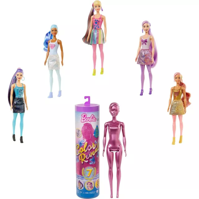 Barbie Color Reveal Doll Sunshine and Sprinkles with 7 Surprises