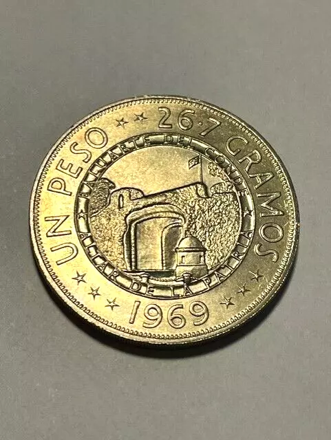 1969 Dominican Republic 1 Peso BU++ #11495