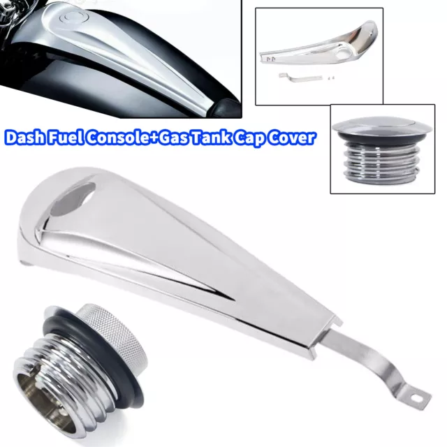 Motor Dash Fuel Console Gas Tank Cap Cover For Harley Electra Road Glide FLHX/T