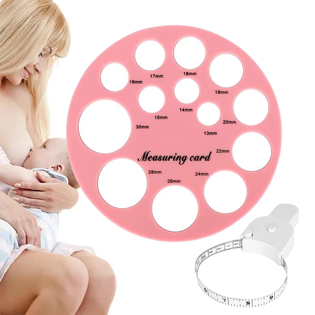 Nipple Ruler, Nipple Rulers for Flange Sizing Measurement Tool, Silicone & Soft