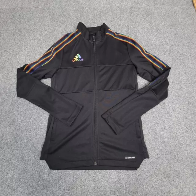 adidas jacket Womens XSMALL black track tiro pride long sleeve Size XS