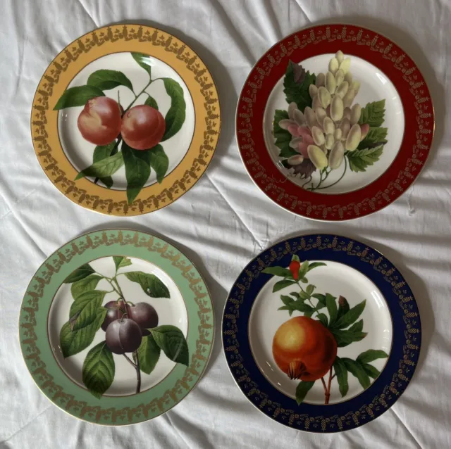 American Atelier Royal Fruit Dessert/snack Plates Set Of 4 New In Box