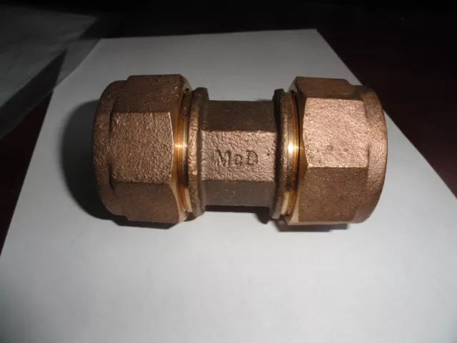 McDonald 1" CTS Ranger x Ranger Brass Coupling NL FREE PRIOIRITY SAME DAY SHIP