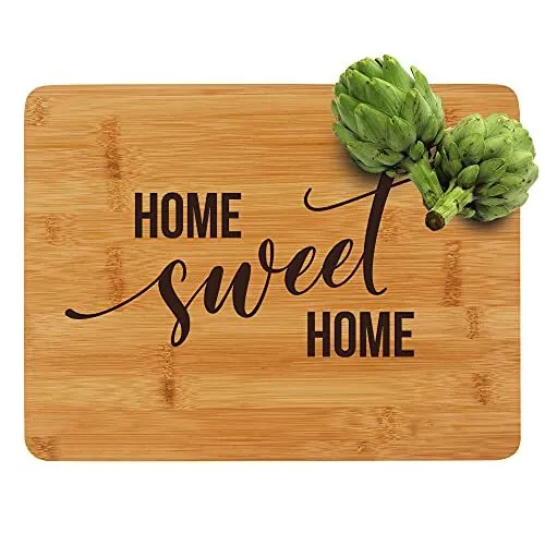 Engraved Bamboo Cutting Board Home Sweet Home A Gift For Housewarming Or As A C