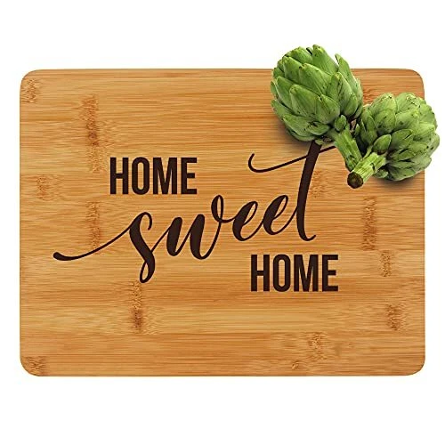 Engraved Bamboo Cutting Board Home Sweet Home A Gift For Housewarming Or As A C