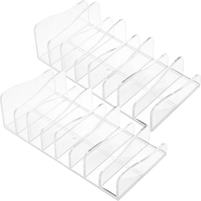 2 Pcs Palettes Makeup Organizer Section Holder Eyeshadow Display Stand Storage