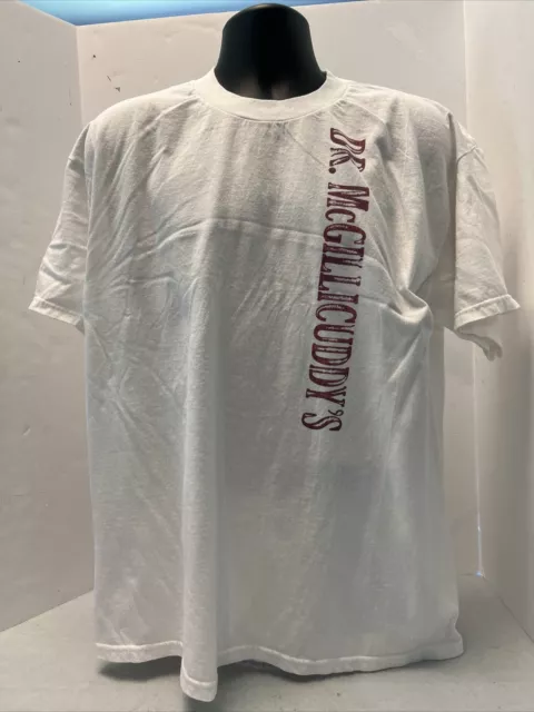 Dr. McGillicuddy's Liqueur T-Shirt, White  "Best Tasting Shot Ever" Size XL