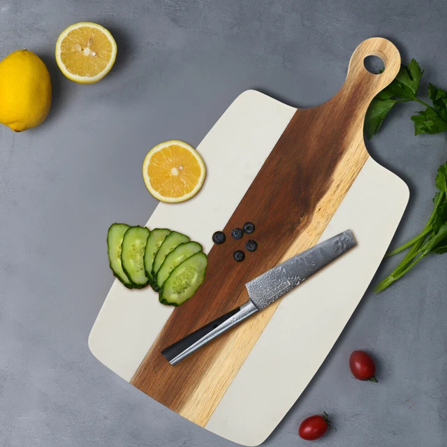 BEIJIALY Scatola Per Salumi In Legno Con Numero 40 | Tagliere E Vassoio Portaformaggi Con Inserito A Sorpresa, Per Compleanni E Feste