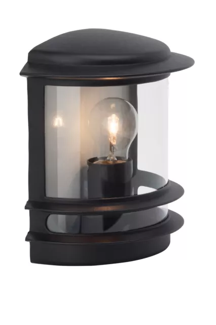 Esterno Luce da Parete Giardino Lampada Faretto Hollywood Illuminazione Hof Nera