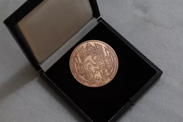 🧭 🇩🇪 GERMANY ROSTOCK UNIVERSITY 1969 - 550 YEARS MEDAL 60mm B62 #187