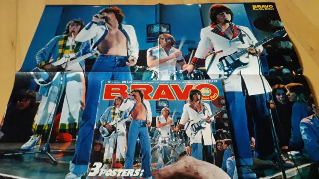 BRAVO Nr.40 vom 22.9.1977 mit Riesenposter Bay City Rollers, James Dean, Baccara