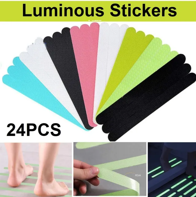 Anti Slip Bath Grip Stickers Non Slip Luminous Shower Strips Pad Floor Safety AU