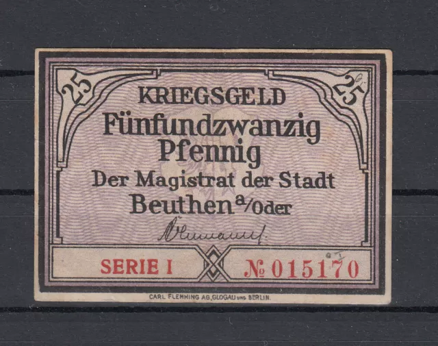 Beuthen - Bytom Odrzanskie - Stadt - 25 Pfennig - Tieste 0570-10.02.1 - gebr