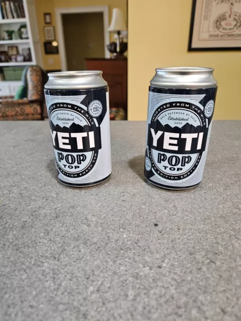 Yeti Pop Top Limited Edition Empty Stash Can 12oz All Unused--EACH EUC