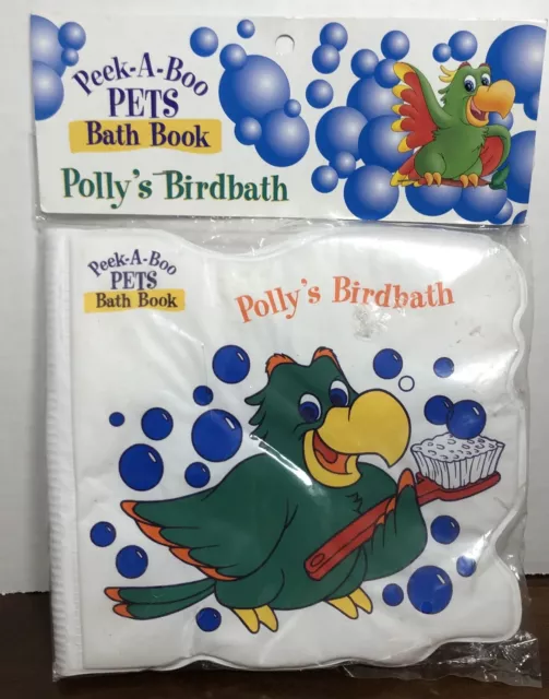 Polly’s Birdbath Plastic Baby Kid Bathtub Book 2000 Unopened Colorful