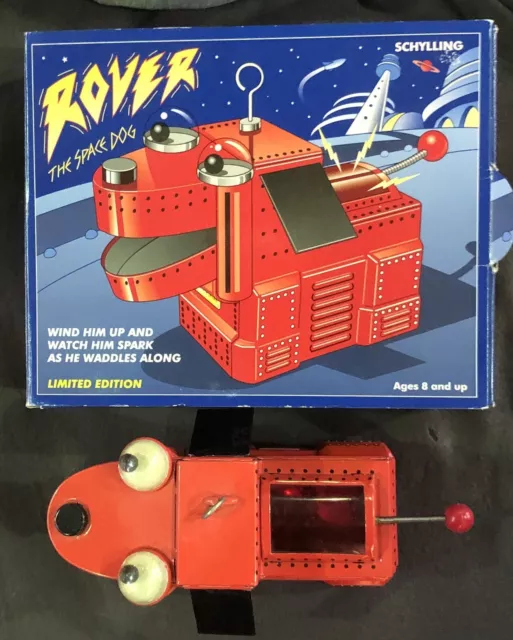 Schylling Classics Rover the Space Dog Tin Wind-Up mit Original Karton