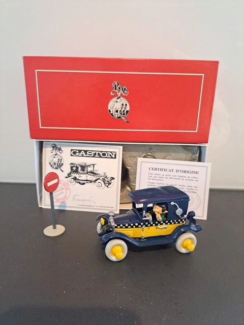 Pixi FRANQUIN Gaston / Collectoys Résine Gaston Lagaffe Caisse Fragile