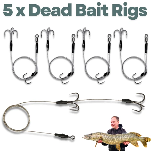 5 Galleggianti Scorrevoli Slider Per Pesca Al Luccio, Predator, Zander, Bianchi