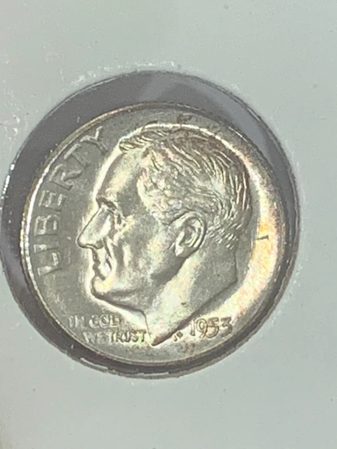 1953 S  Roosevelt Dime from a nice collection some toning #1953921-S
