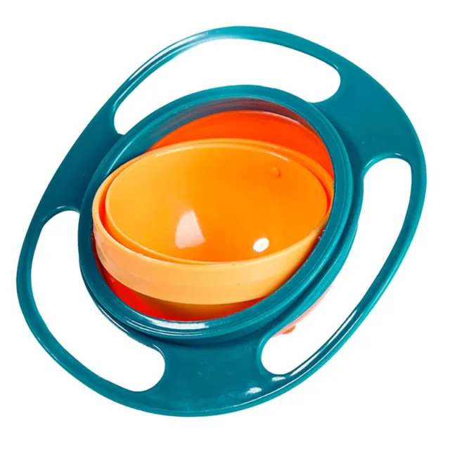 360 Gyro Rotate Feeding Bowl Gyro Bowl Universal Spill-Proof Bowl For Baby Kids
