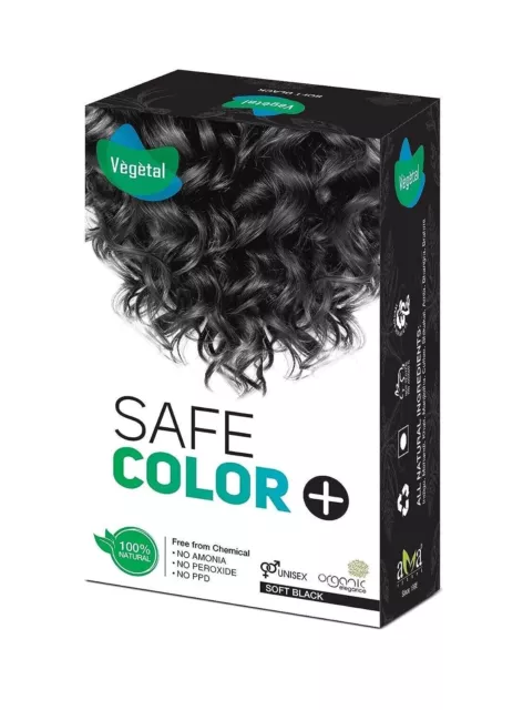 Safe Hair Color Soft Black 100gm - Certified Organic Chemical and Allergy Free