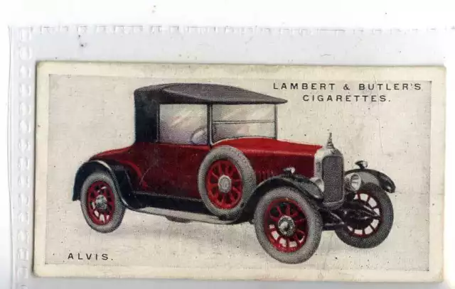 (Je7763) LAMBERT & BUTLER,MOTOR CARS 3RD SERIES,ALVIS,1926,#3