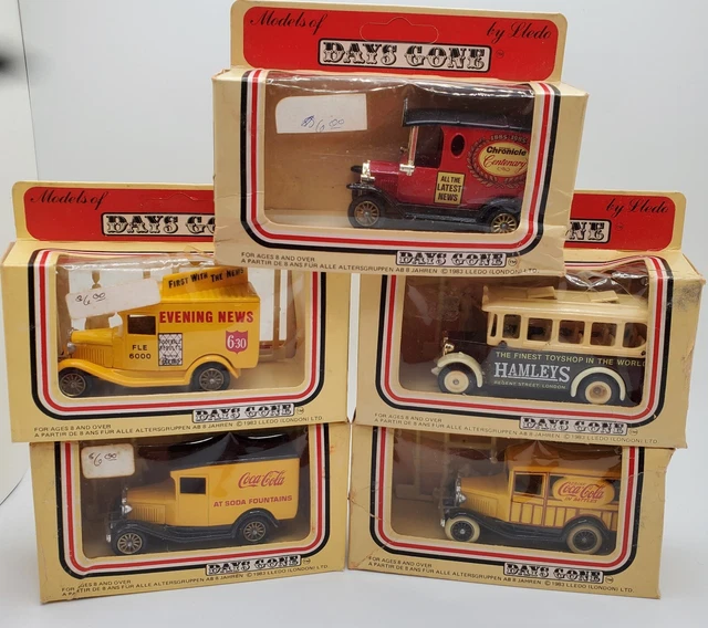 New Days Gone Die Cast miniature by Lledo Lot 5 Pcs
