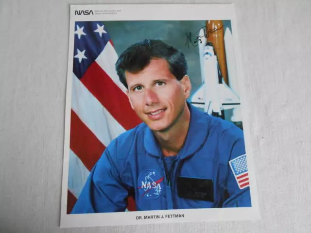 Shuttle NASA Litho original signiert Martin Fettman Space
