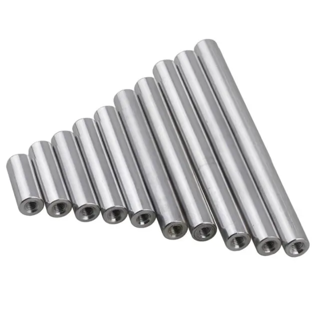 M6 Aluminum Column Round Threaded Sleeve Stud Standoff Nut Connector / OD 10mm