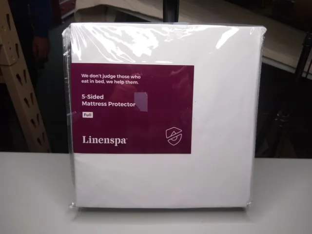 Linenspa - Protector de colchón de 5 caras - Completo - Blanco