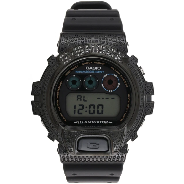 TUI MONTRE HOMME Casio DW6900C 8DR G Shock noir gris num rique