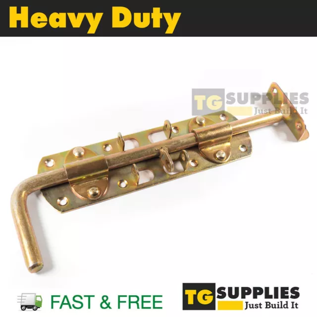 Heavy Duty Gate Bolt Stable Shed Garden Tower Bolt Slide Latch Lock