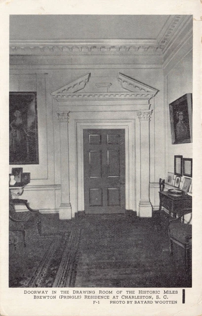 Sc~South Carolina~Charleston~Drawing Room Doorway In Miles Brewton Pringle Home