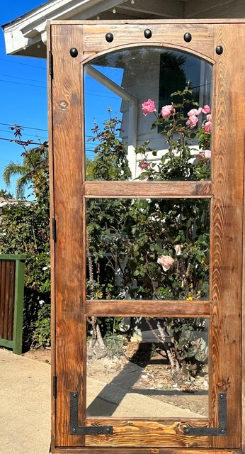 Rustic reclaimed solid lumber door farmhouse wine room castle storybook IN STOCK 3