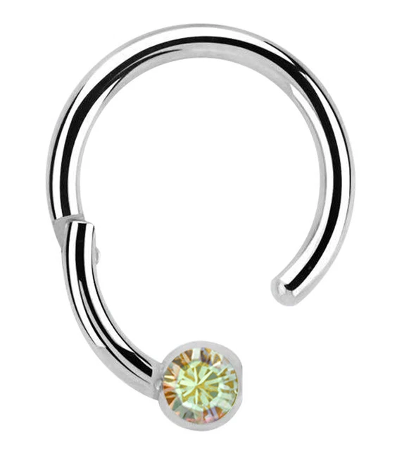 Bcr Piercing Captive Ring Chiusura Sfera Labbra Naso Anello Orecchio - Foto 8