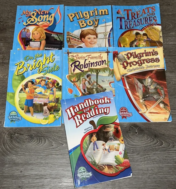 Abeka Grade 3 Reader Books Good-VG  Homeschool Set of 6 + Handbook For Reading