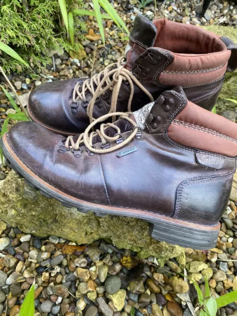 MENS CLARKS MIDFORD British Goretex Millerain Leather Hiking Boots Size ...