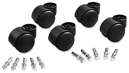 Deluxe Futura Hooded Chair Mat Casters 7/16" Dia. x7/8" Long and 3/8" Dia. x7...
