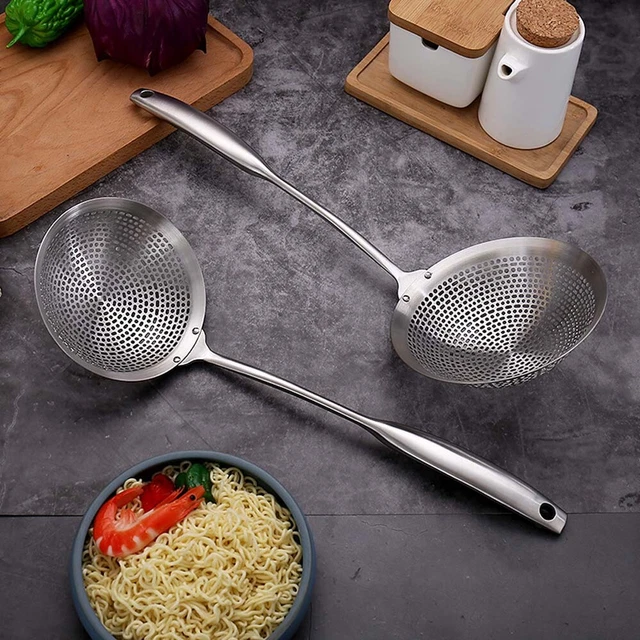 Frying Food Grid Scoop Skimmer Food Filter Oil Filter Strainer Colander Spoon