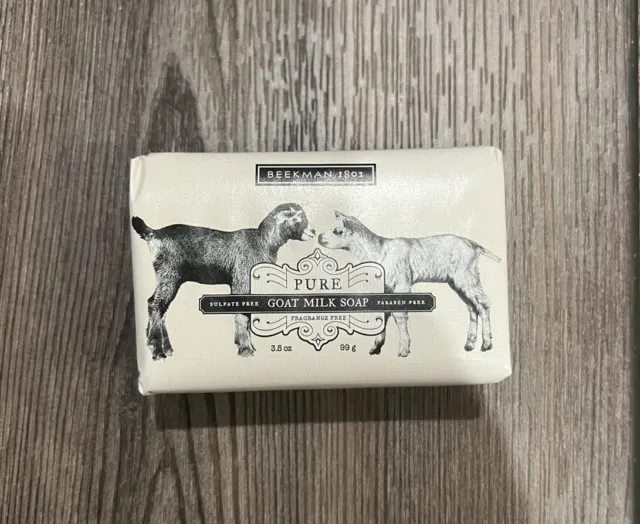 Beekman 1802 Pure Goat Milk Bar Soap FRAGRANCE FREE 3.5oz 99 g New